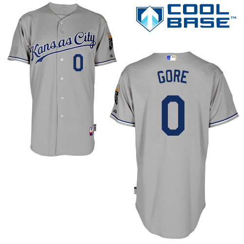 Terrance Gore #0 Youth Baseball Jersey-Kansas City Royals Authentic Road Gray Cool Base MLB Jersey